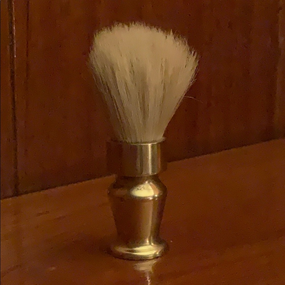 Father’s Day ! Vintage Brass Shaving Brush Lather - Picture 1 of 5